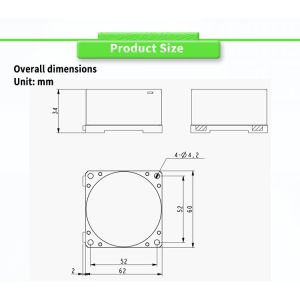 UNIVO UBTMT200Y Three-axis Stable Platform UAV Control MEMS Gyroscope Customized