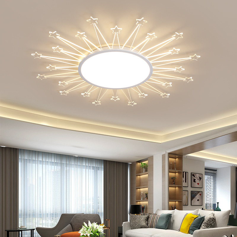 Modern Living Room Acrylic Ceiling Lights Minimalist Creative Loft Sun Ceiling Lamp(WH-MA-269)