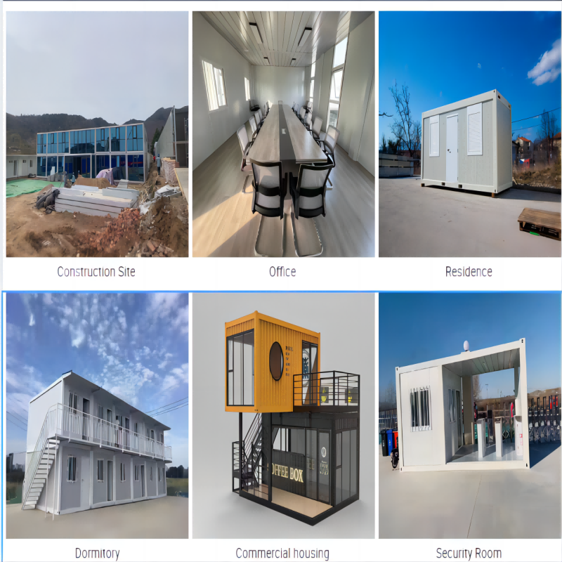 20ft 2 Storey Container House for Luxury Living and Work in Steel Structure Material