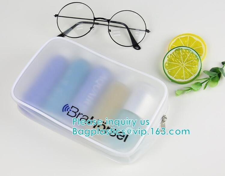 Environmental Material Customized EVA PVC CPE Frosted Slider Bag Zipper Bag, Slider Zipper Pouch