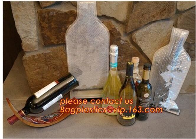 Bottle Protector Bubble Travel Bag,Travel Trip Bag With Bubble Inside And Double Zip lockks,Sleeve Travel Bag - Inner Skin