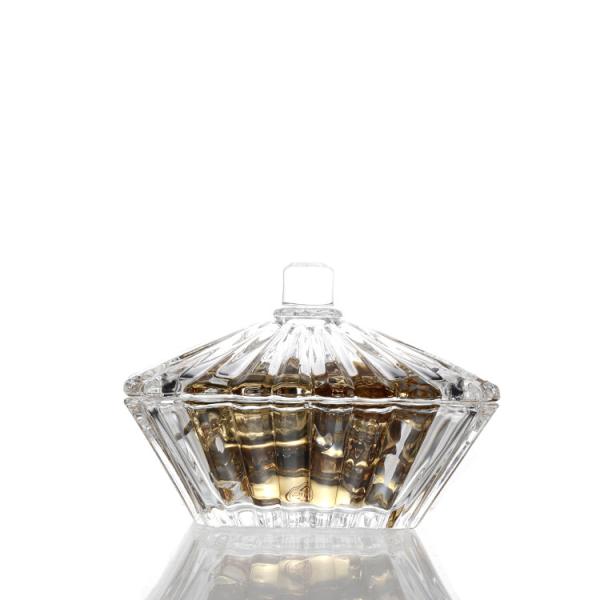 Carnival Crafted Glass Candy Dish Of Quality Lead Free Brilliant Transparent