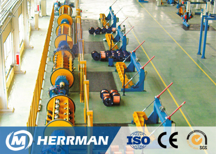 High Speed Frame Type Cable Stranding Machine Aluminum Copper Conductor
