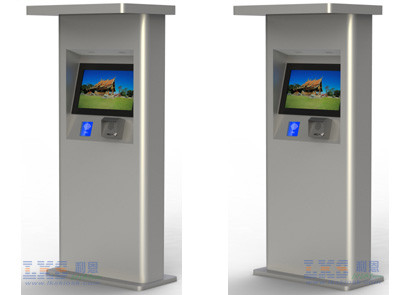 17'' 19'' Self Service Touch Screen Kiosk Floor Standing Parking Lot Display
