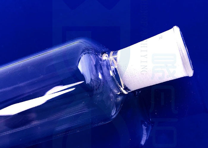 SGS Laboratory Quartz Glass Conical Flask Reagent Bottle Customized With Screw Cap