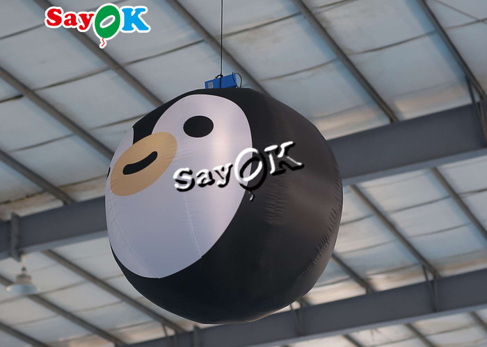 6.6ft Giant Inflatable Penguin Character Model For Yard Stage Decorations