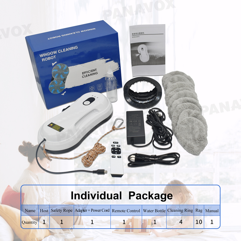 Private Mold Commercial Window Cleaning Robot 2.8KPa 3mins/M2 Building Glass Cleaning Robot