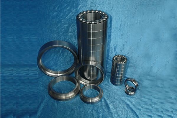 mud lubricated thrust bearings used on downhole motor thin section angular contact bearings