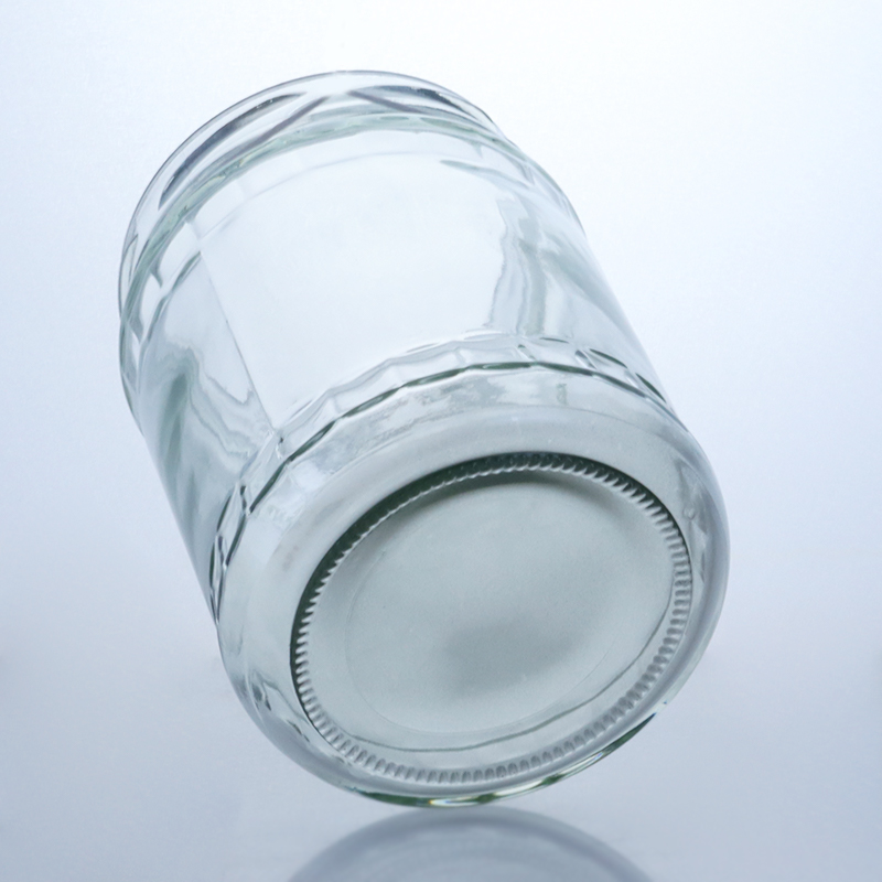 Clear Round Flint Glass Jar for Food Grade Production and Distribution