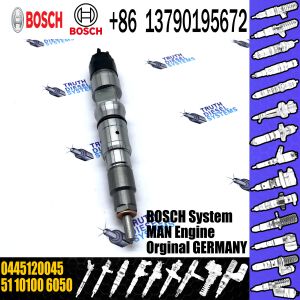 China High Quality New Common Rail Fuel Injector 0445120045 Diesel Fuel Injection Nozzle 51101006050 For MAN /YOUNGMAN on sale