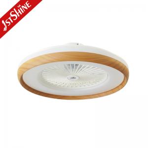 China Imitation Wood Grain Finish 23 Inch AC Motor LED Bedroom Ceiling Fan on sale