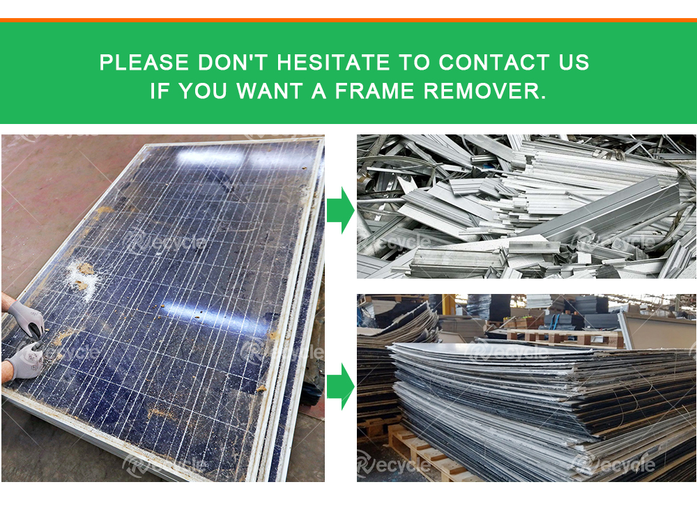 Bifacial Glass Solar Panel Removing Machine for 2000 KG Weight and Aluminum Frame