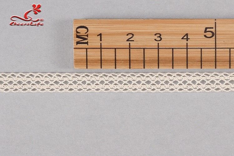 Bedding Articles / Clothing Labels Cotton Lace Trim Customizable Width
