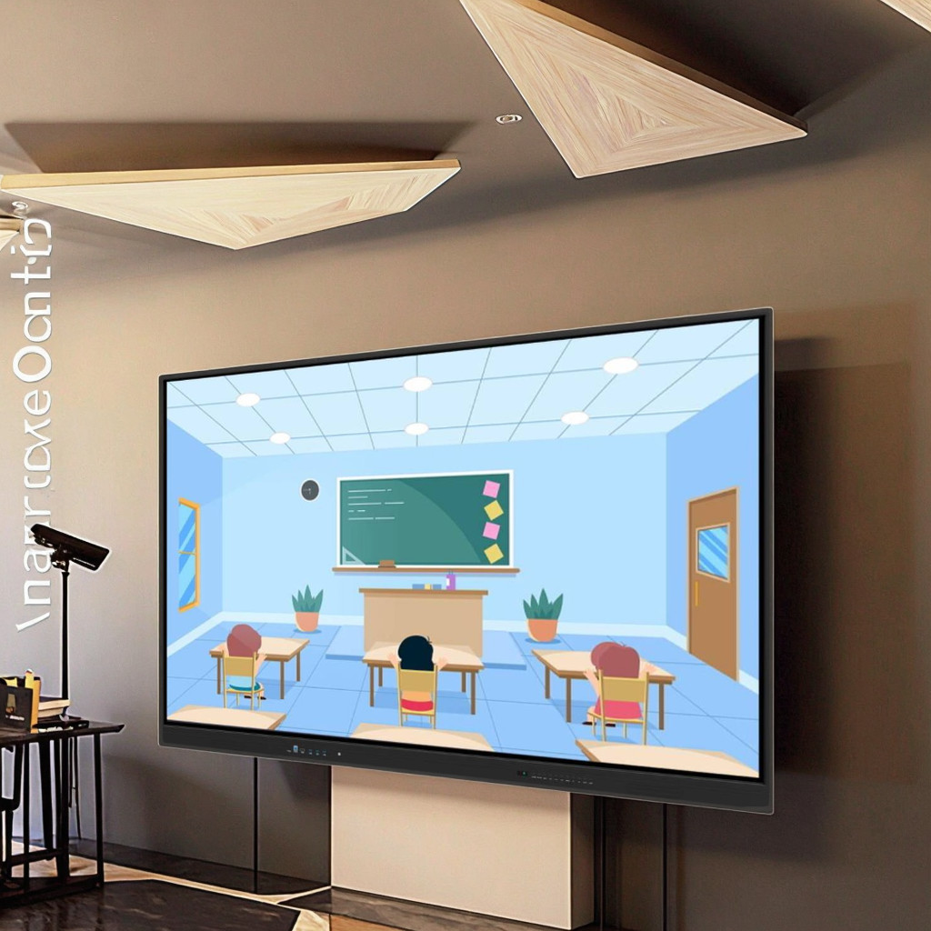 Nano Or Ceramic Board Surface Interactive Touch Panel Display for Standards in Black Frame