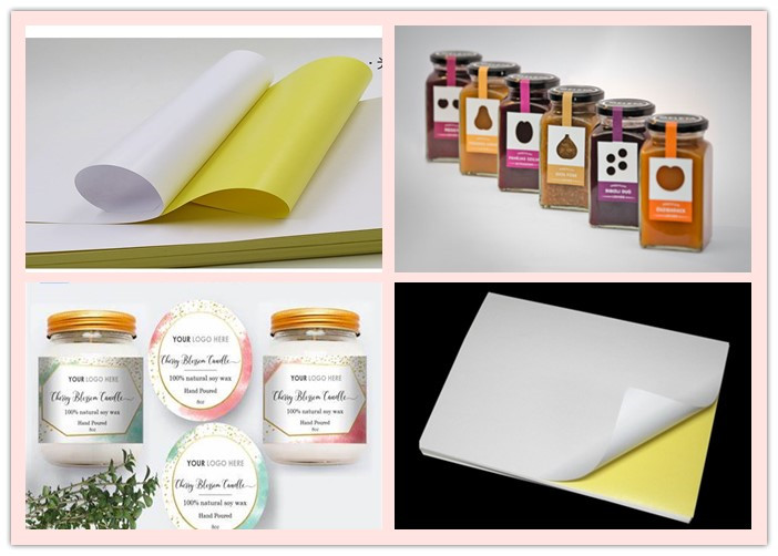 78g 80g Self Adhesive Mirror Coat Kraft Paper For Clothes Label