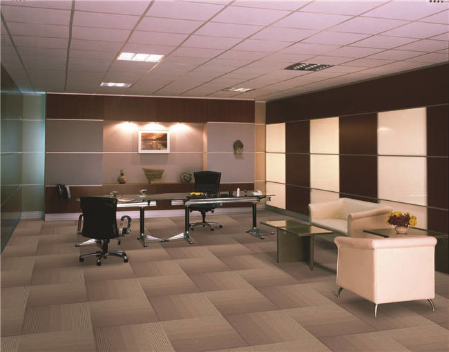 Fashion Design Kitchen Floor Carpet Tiles Pvc With Fiberglass Backing