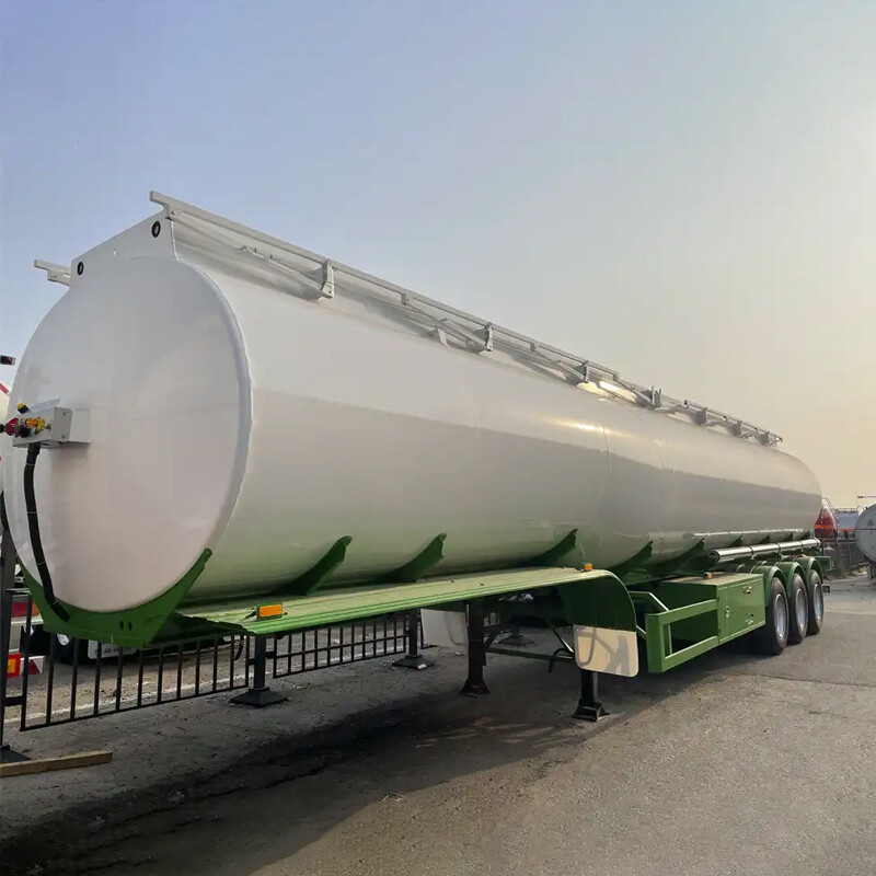 CIMC 4 axles 54000liters 6 compartments Carbon steel transport liquid chemical petroleum food processing oil fuel tank trailer