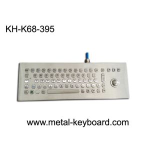 China Desktop Vandal Proof Panel Mount Keyboard Stainless Steel For Industrial Control Device on sale
