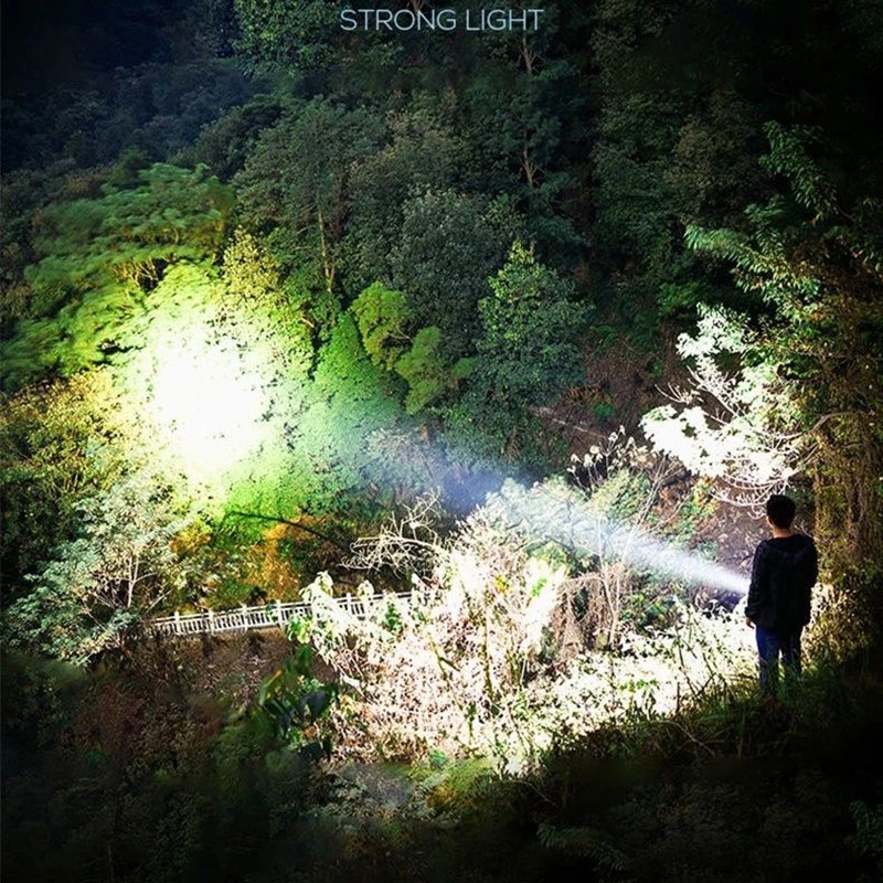 XHP700 Multi Function LED Flashlight Outdoor Working Light 100m-300m Distance
