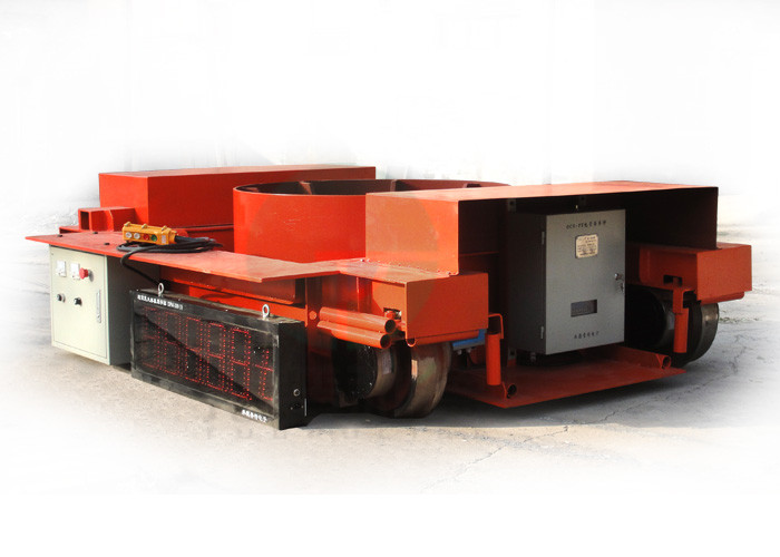 High temperature electric driven steel ladle transfer car on curved rail