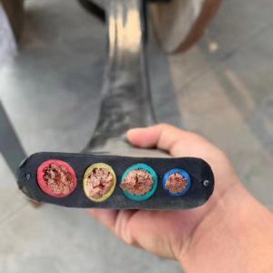 Low Voltage 3 Core 4 Core Flat Rubber Cable Flexible Power Cord For Lifting