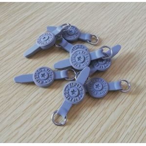 China ODM Metal Zipper Head 90 Shore A Silicone Zipper Puller on sale