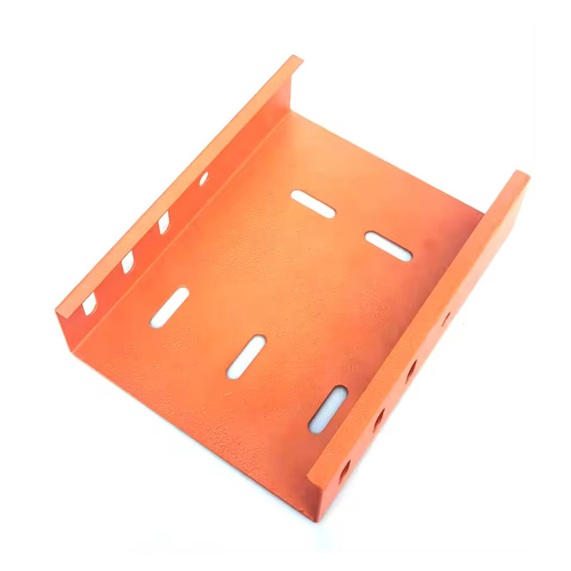 Indoor Outdoor Hot Dip Galvanized Cable Tray With Ventilation Or Perforation Groove