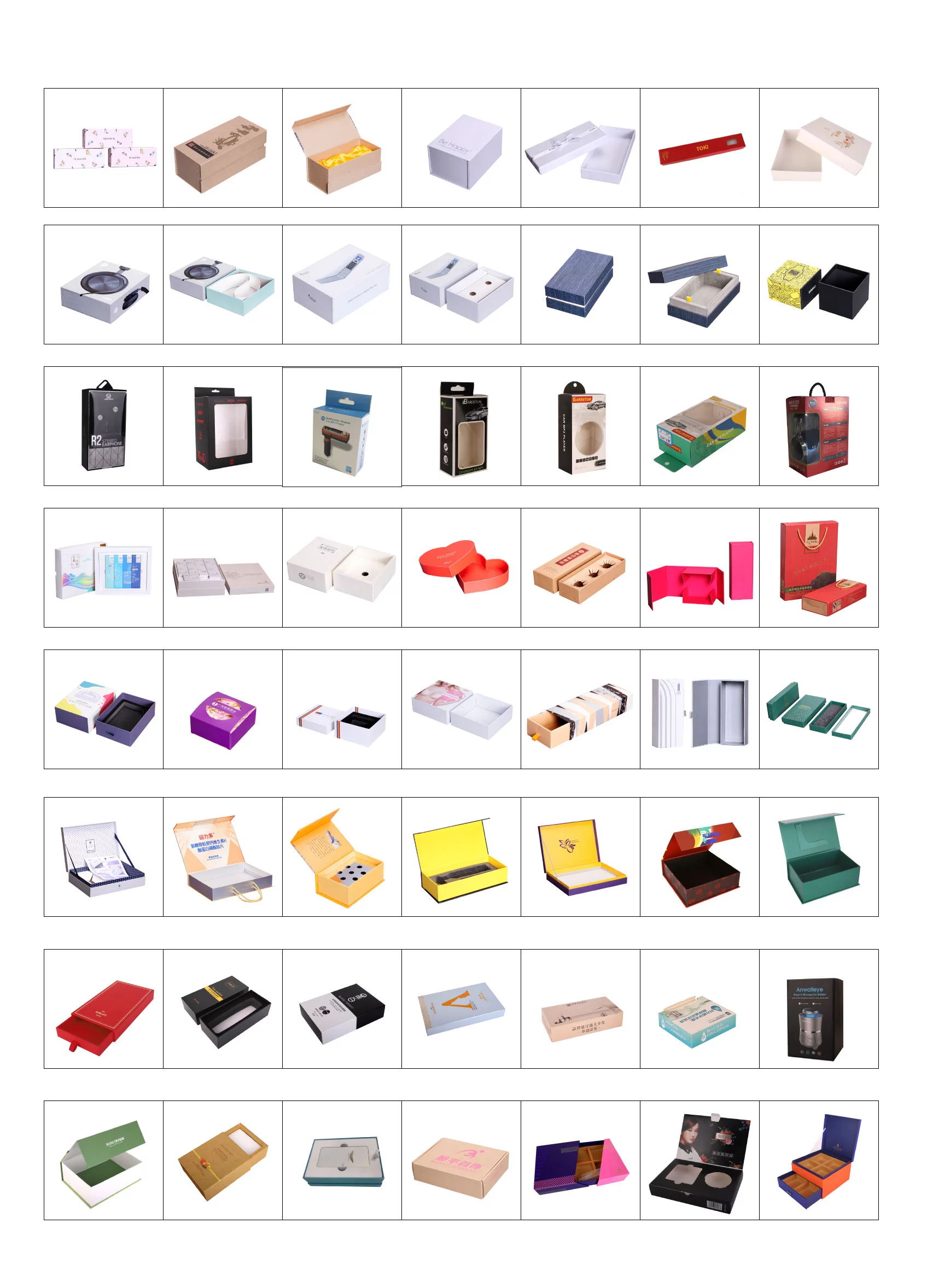Customized Large Square Magnetic Cardboard Gift Boxes 157gsm With Handle