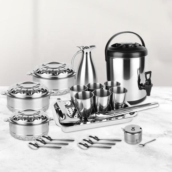 Direct Selling 21 PCS Stainless Steel Cookware Cooking Soup Pot Steel Pot Set