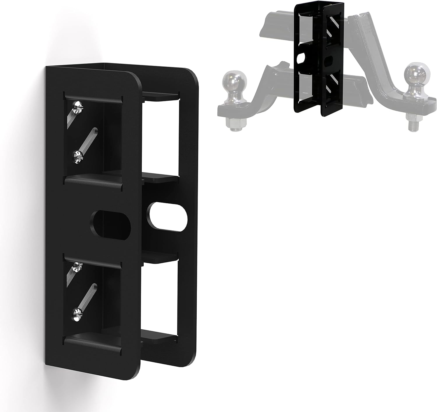 1.25" 2" Trailer Hitch Receiver Hanging Garage Organizer Wall Mounted Hitch Receiver Bike Rack Cargo Rack Storage