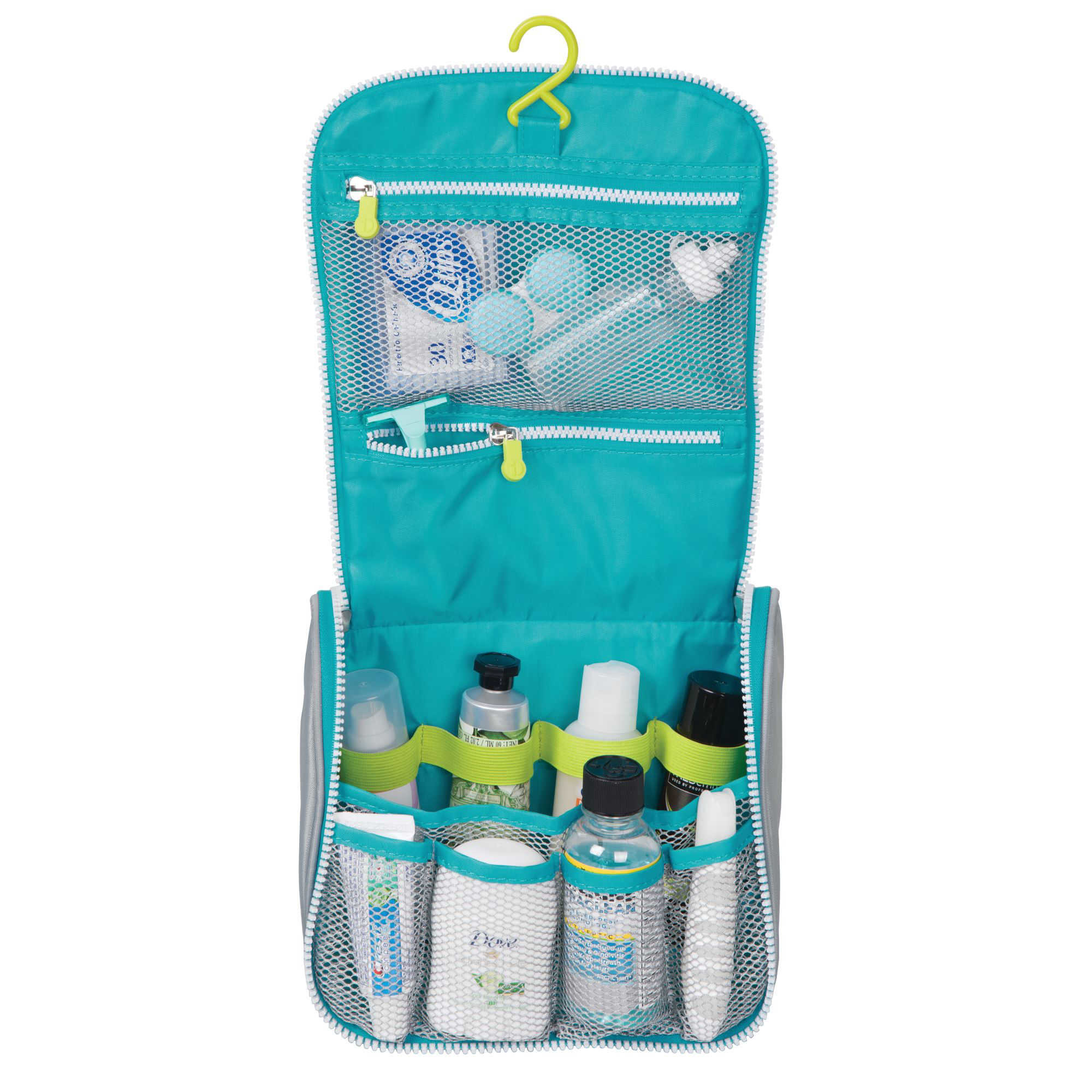 Durable and water-resistant construction with built-in hanging hook Hanging Toiletry Bag Travel Cosmetic Organizer Toile