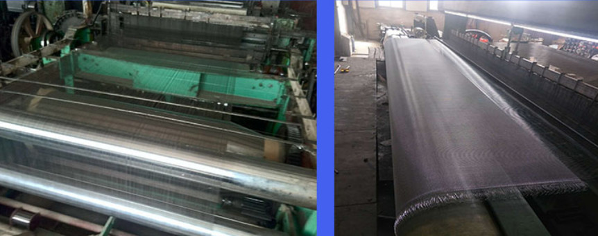 Closed Edge Ss Woven Wire Mesh With Selvage Style