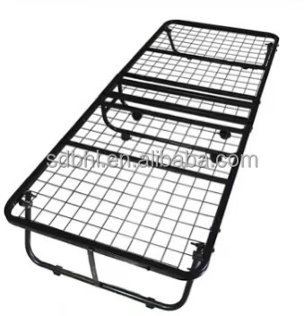 Home or Hotel Spare Bed with Mattress Portable Foldable Guest Cot Size Rollaway Bed