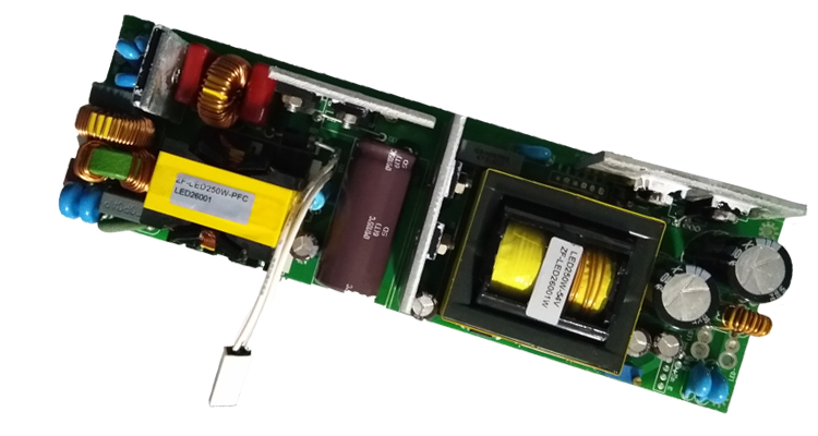 Black Waterproof Electronic LED Driver , Power Supply Led Street Light Driver