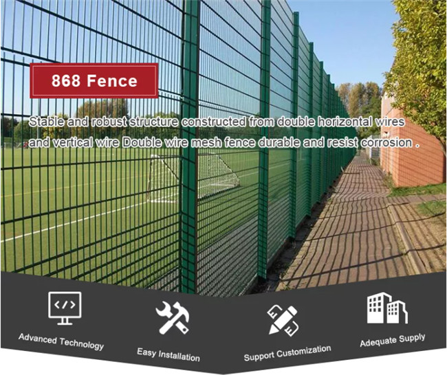 1.03m Double Wire Welded Mesh Fence Protective Community Garden Guardrail 868 656