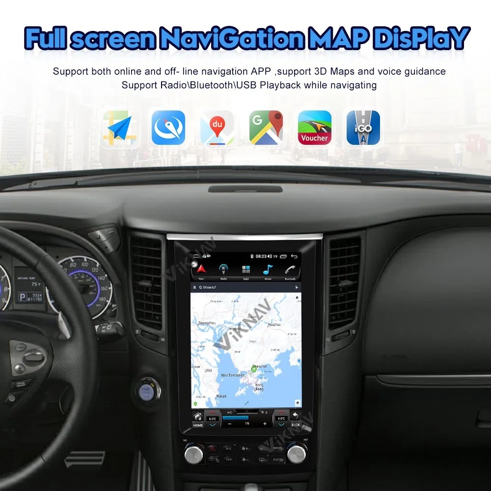 For 2012-2019 Infiniti FX35 QX70 12.1 Inch 8 Core Stereo Android GPS Navigation Multimedia Player Wireless Carplay BT 4G