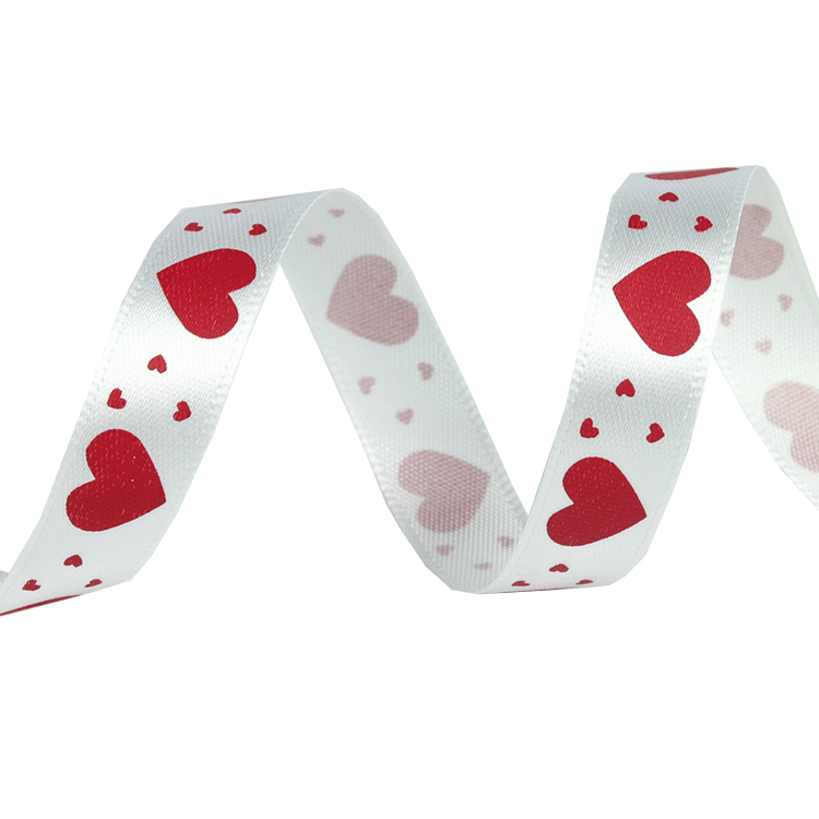 Recycled Decorative Satin Ribbon Solid Color Patterned With Smooth Surface
