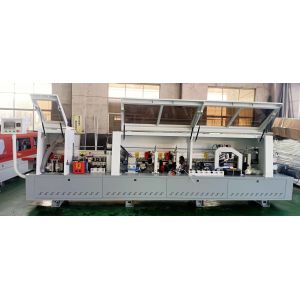 KC308 MDF wood door edge banding machine with pre-milling R round trim functions