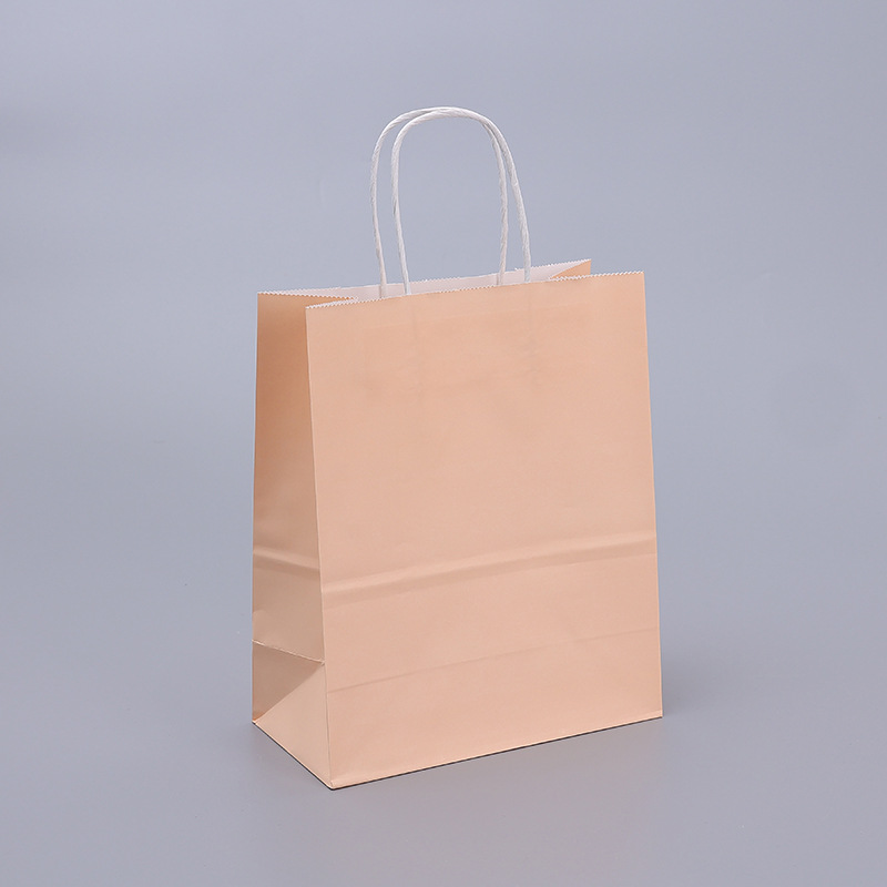 Paper Type Kraft Paper Custom Color Accepted Shopping Carrier Tote Bag at Affordable