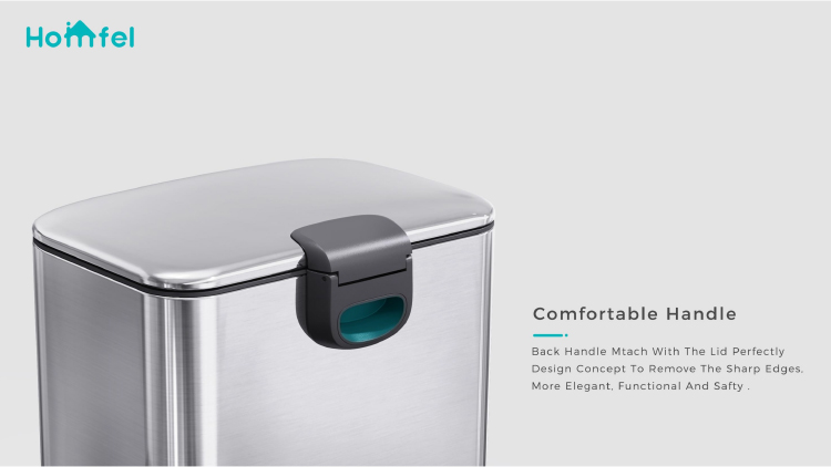 2 Division 3L*2 Capacity Stainless Steel Recycle Bin for Stylish Waste Management