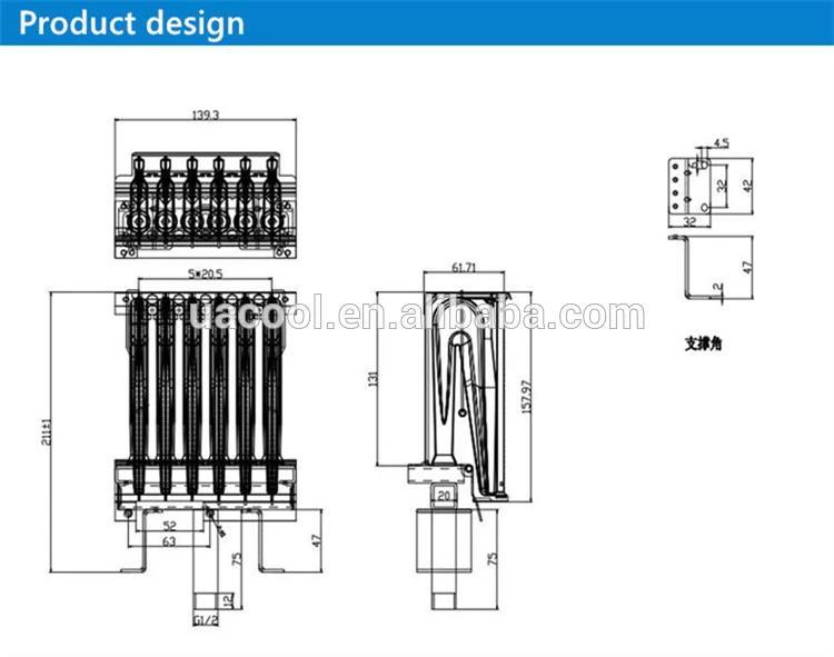 Professional Manufacturer 8 Rows Stainless Steel Gas Burners for Wall Hung Gas Boiler