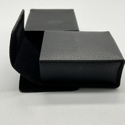 PU Leather Folding Eco 8.2CM Soft Sunglasses Case Handmade For Travel