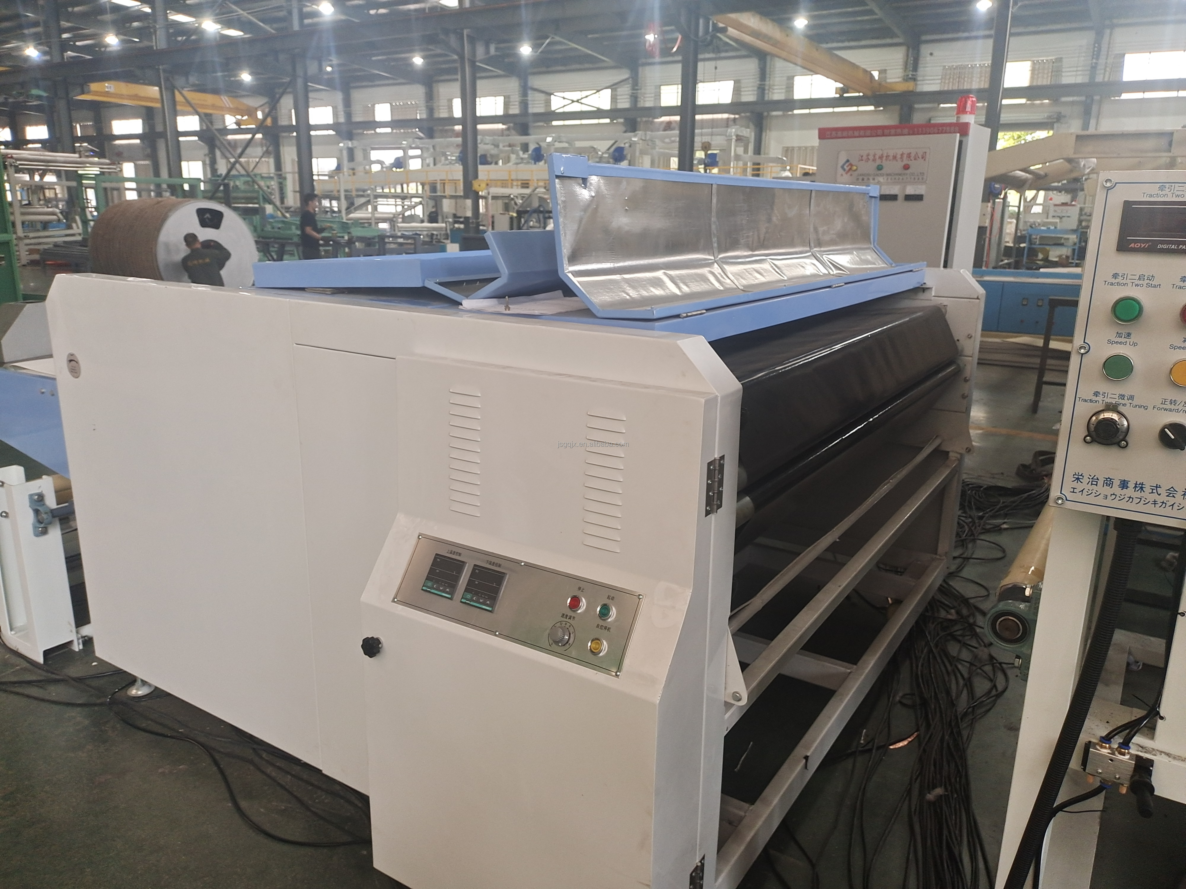 Automatic Grade Flatbed Laminator with Double PTFE Belt and Heating/Cooling Zone