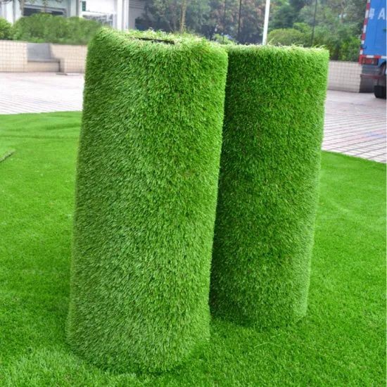 Flat Shape Green Plastic 20mm Artificial Turf Grass Roll Tennis Sport