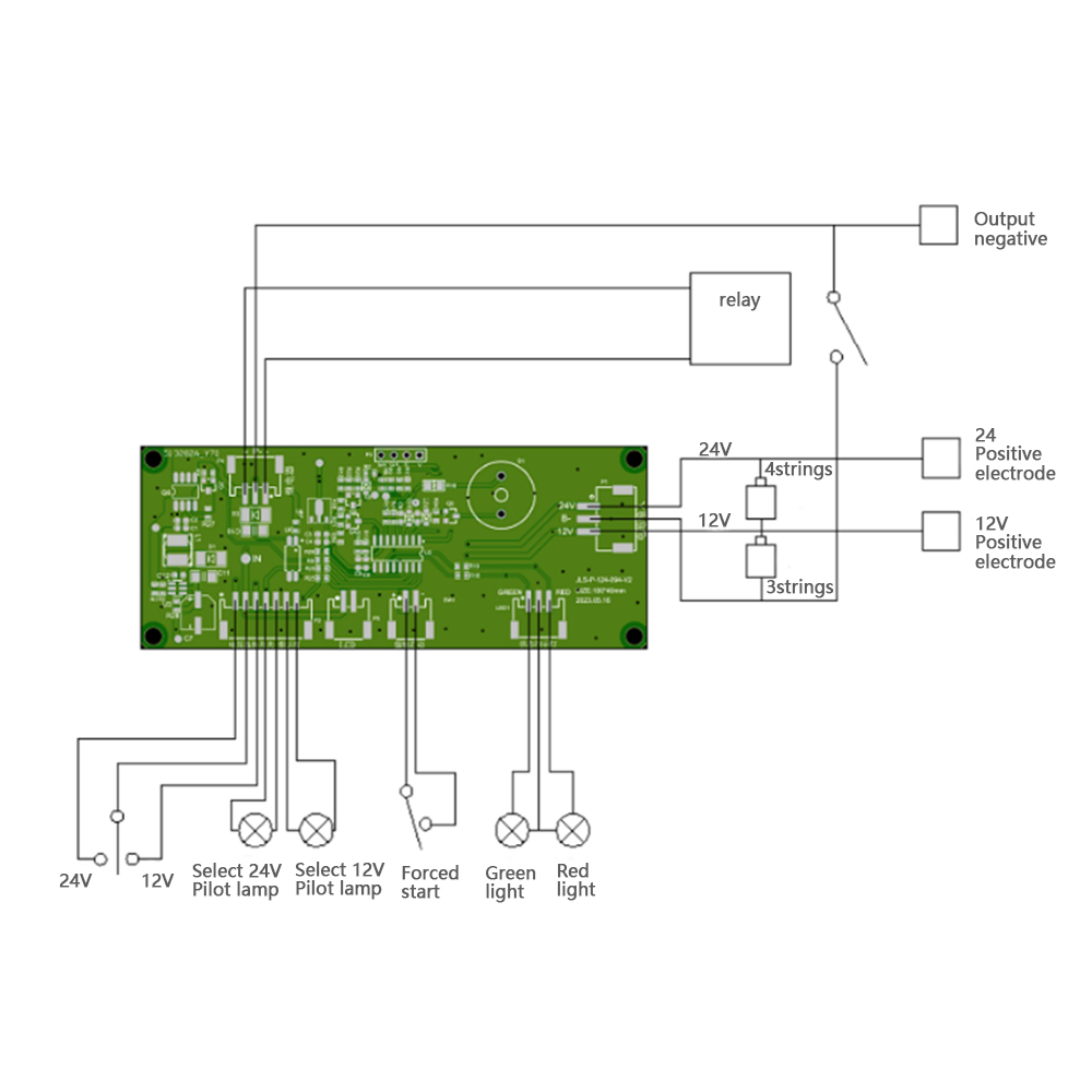3S-24s 35A-60A NCM LiFePO4 BMS Starting Board 600A-1200A For Automobile Starting Battery