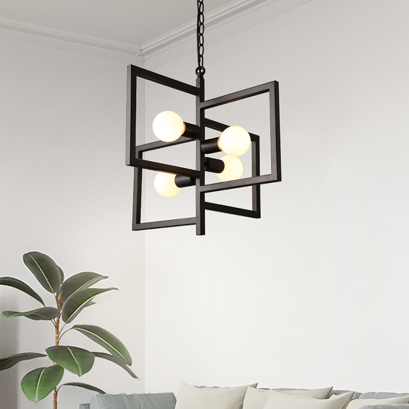 Vintage Square farmhouse pendant lights for Kitchen Dining room (WH-VP-31)