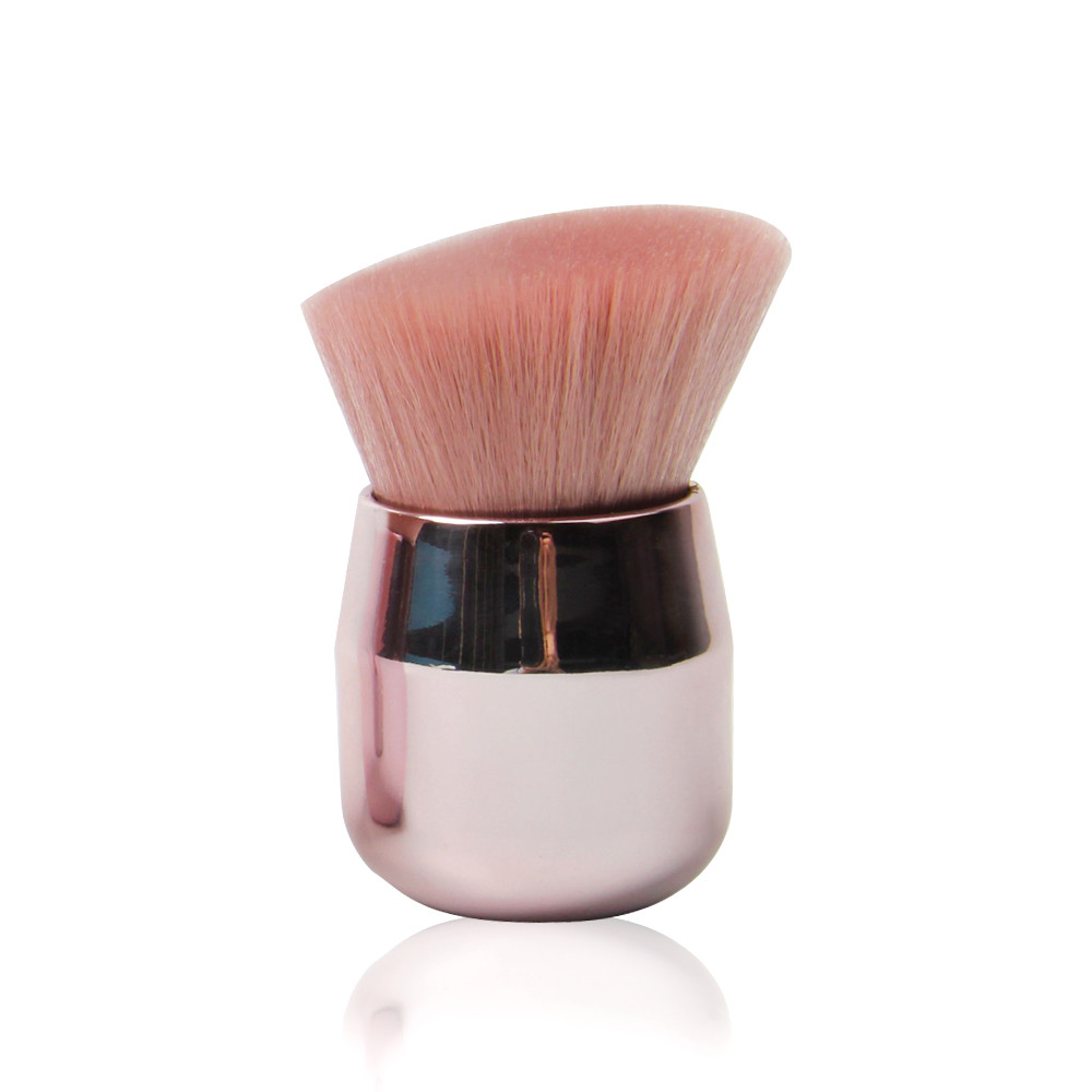 Portable Mineral Aluminium Ferrule Makeup Kabuki Brush