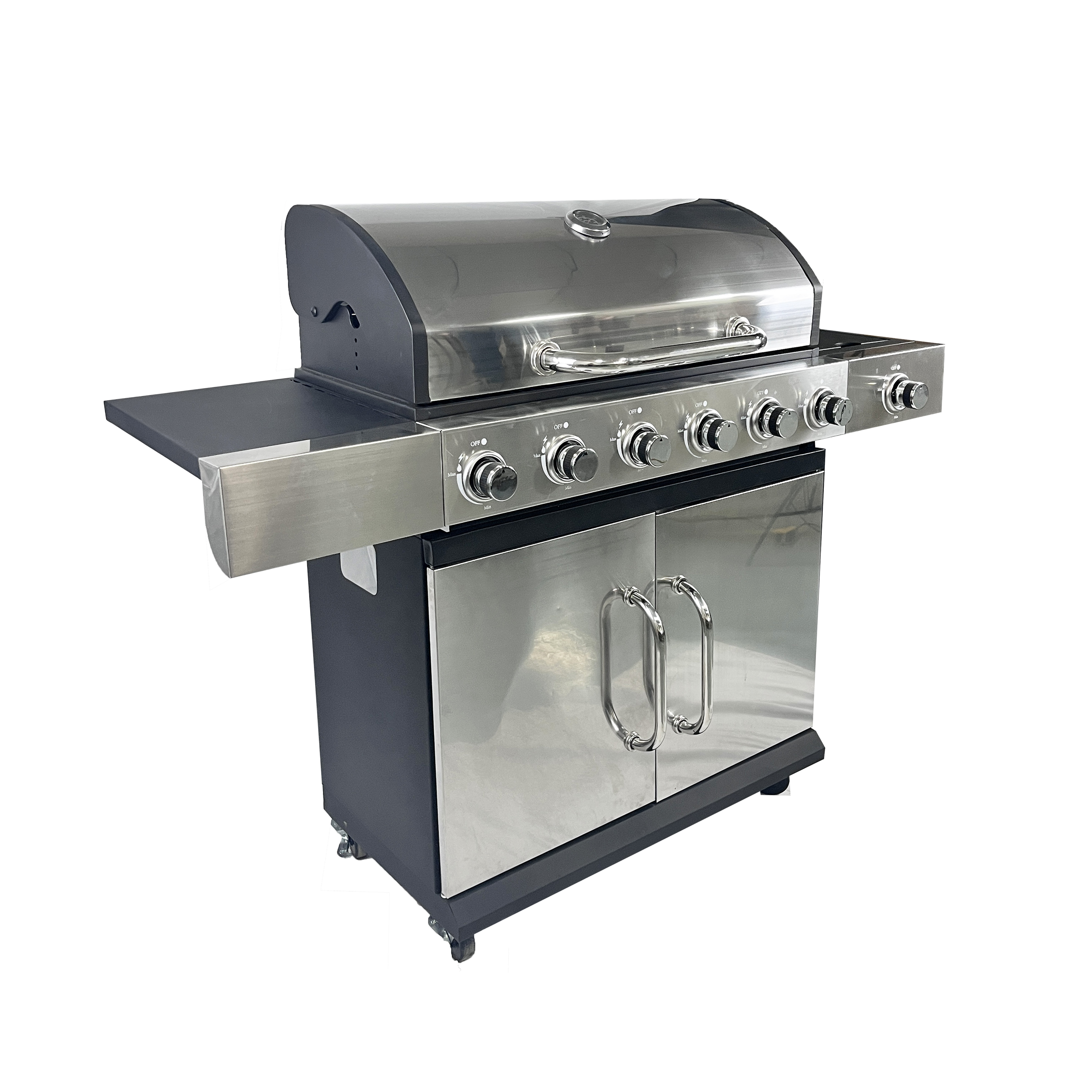 Outdoor Kitchen with Sink and Grill 6 Burner Propane Gas Type 430 Stainless Steel