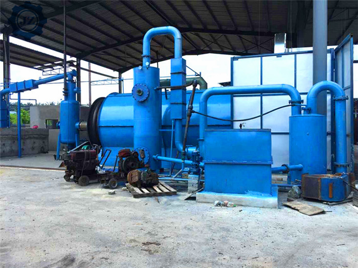 10ton 10T Used Tire Recycling Machine Waste Tyre To Fuel Oil Pyrolysis Plant