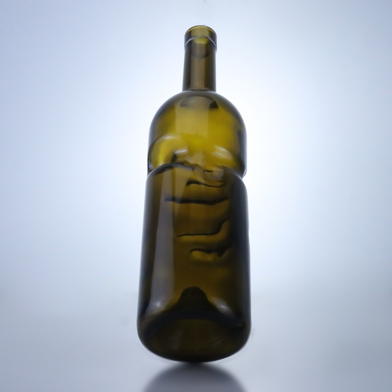 Customized 500ml 750ml Clear Flint Gin Rum Champagne Tequila Liquor Glass Bottle with Cork